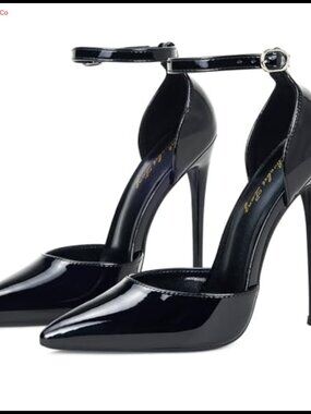 Women's Pointed Toe Stiletto Ankle Strap Pumps D'Orsay High Heels Party Wedding